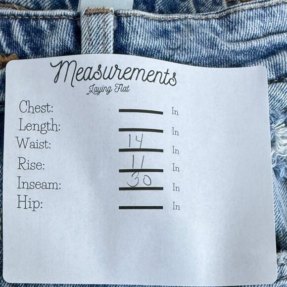 H&M Vintage Straight High Waist Coupe Droite Retro Jeans Raw Frayed Hem 6 Blue - Picture 8 of 16